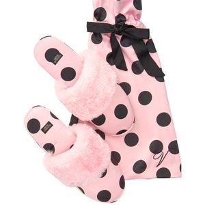 Victoria's Secret Signature Satin Slippers
